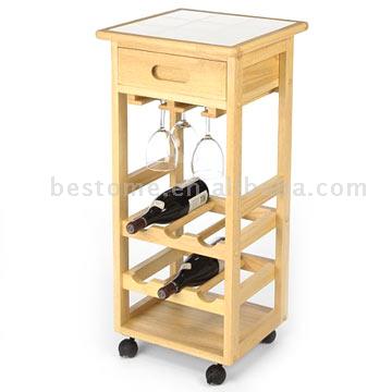 birch wine rack 